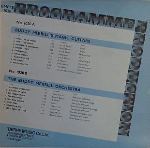 Buddy Merrill's Magic Guitars, The Buddy Merrill Orchestra (UK)