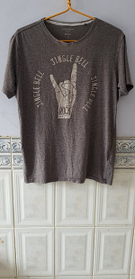 Футболка "Jingle Bell Rock" (51% cotton/49% polyester, L, Bangladesh) б/у