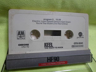 Keel - The Right to Rock (A&M Records – GT6-5041)