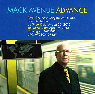 Gary Burton - The New Gary Burton Quartet – Guided Tour ( USA ) JAZZ