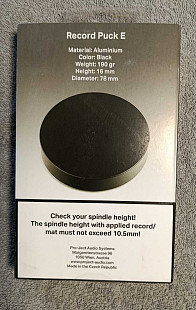 Pro-Ject Record Puck E Black прижим клемп для виниловых пластинок