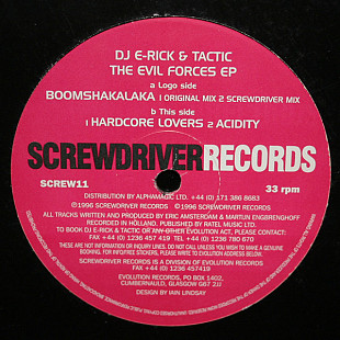 DJ E-Rick & Tactic* – The Evil Forces EP (EXCLUSIVE LP)!