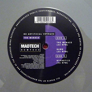 No Artificial Colours – The Menace ( Платівка сірого кольору.)