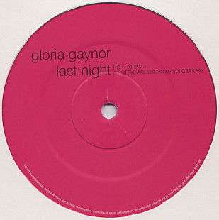 Gloria Gaynor – Last Night