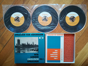 Wir lernen Englisch sprechen-Teil 1 (3 платівки)-NM, 7"-Німеччина