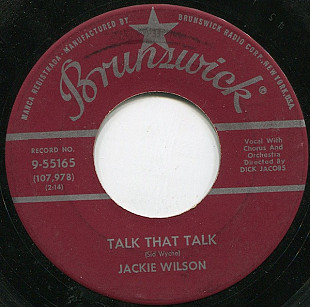 Jackie Wilson ‎– Talk That Talk