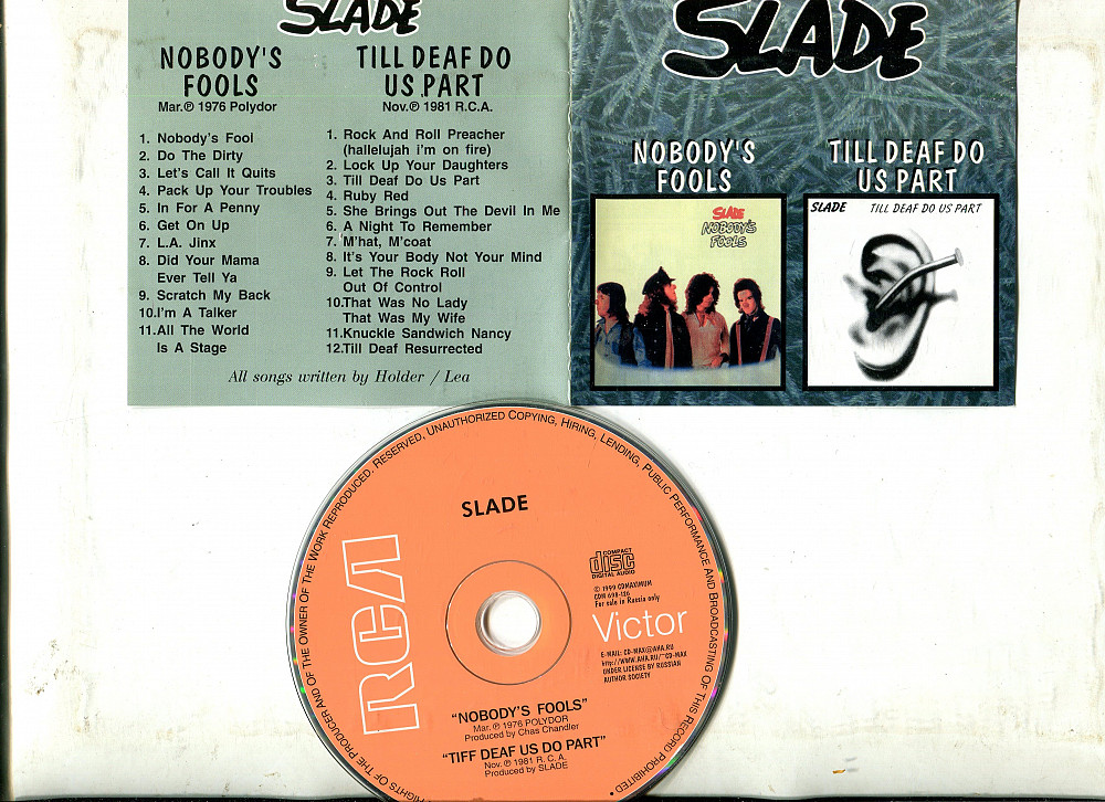 Slade Nobody S Fools Lp Купить