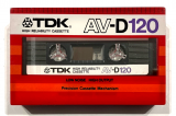 Аудіокасета TDK AV-D 120 Type I NORMAL position cassette касета