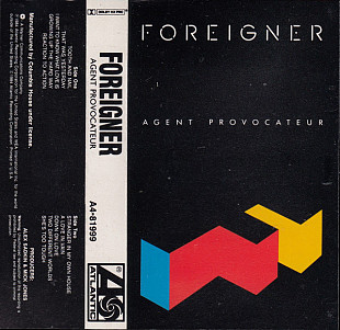 FOREIGNER «Agent Provocateur» Dolby Dolby B NR HX Pro ℗1984