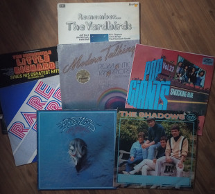 Пластинки одним лотом - Modern, Eagles, Yardbirds - 7шт.
