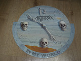 Anthrax – In My World (1990, Europe, 10` single, clock shape sleeve)