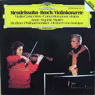 MENDELSSOHN / BRUCH, ANNE-SOPHIE MUTTER, BERLINER PHILHARMONIKER / HERBERT VON KARAJAN CD «Violinkon