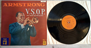 LOUIS ARMSTRONG & HIS HOT FIVE V.S.O.P ( ORANGE CBS 62.470 ) FLIP COVER. FRANCE