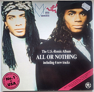 Milli Vanilli - All Or Nothing. The U.S. Remix Album - 1989. (LP). 12. Vinyl. Пластинка. Germany.
