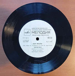 Яак Йоала - Здравствуй / Еще Не Поздно (7")