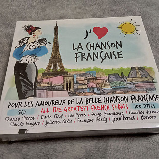 Новый фирменный 5 cd сборник французского шансона
