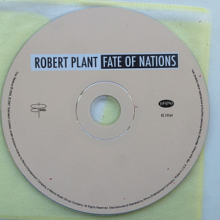 ROBERT PLANT CD «Fate Of Nations» ℗1993