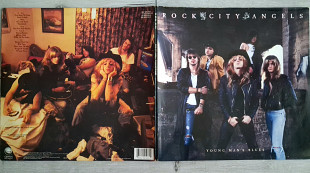ROCK CITY ANGELS YOUNG MAN'S BLUES ( GEFFEN 924 193-1 for UK WX 204 ) G/F + MAXI SINGLE 45 RPM 198