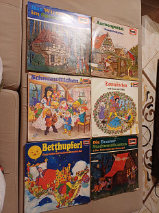 ЛОТ ВІНТАЖНИХ ВІНІЛОВИХ ПЛАТІВОК — EUROPA KINDERSERIE (6 ШТ.)