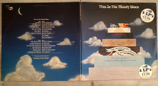 THE MOODY BLUES IS THIS THE MOODY BLUES 2 LP ( THRESHOLD MB 1 / MB 2 ) STICKER 1974 ENGL