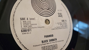 Black Sabbath Paranoid Uk Vertigo Swirl