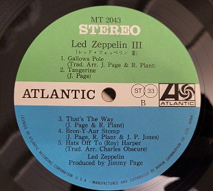 Led Zeppelin III 1st Japanese