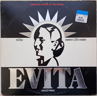Andrew Lloyd Webber And Tim Rice ‎ EVITA: Premiere American Recording 2LP + Libretto VG++