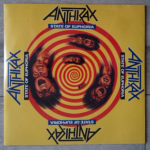 ANTHRAX  STATE OF EUPHORIA ( ISLAND ) REISSUE 1988 EU SEALED   
