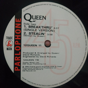 Queen Breakthru UK first press vinyl