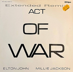 Elton John / Millie Jackson – Act Of War (Extended Remix), 12'45RPM Single