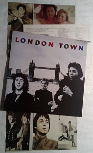 Wings 78 "London Town" JAPAN. Poster+OIS, Nm-/Nm-