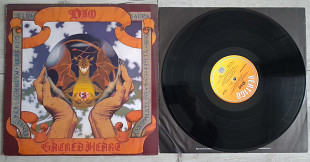 DIO ( ELF , RAINBOW , BLACK SABBATH ) SACRET HEART ( VERTIGO VERH 30 A2/B1 ) 1985 UK