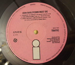Traffic John Barleycorn (Pink i) 1970 UK
