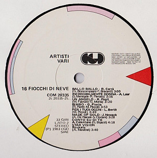 Various – 16 Fiocchi Di Neve 1983 vg+