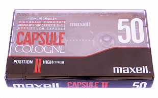 Аудиокассета Maxell 50 capsule cologne position II high