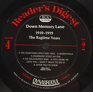 Various – Down Memory Lane (65 Years...) 10LP 12" (только 1LP, неродной конверт) (Прайс 49497)