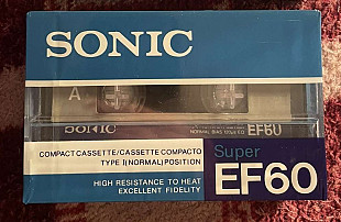 Sony Super EF 60 Type I Normal Position / классическая аудиокассета типa I / ЗАПЕЧАТАНО