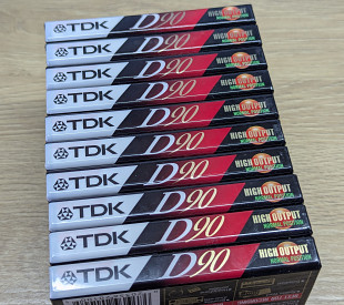 Аудіокасеты лот 10шт. TDK D90 нові