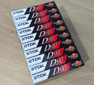 Аудіокасеты лот 10шт. TDK D90 нові