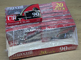 Аудіокасеты лот 14шт. Maxell UR90 нові