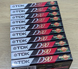 Аудіокасеты лот 10шт. TDK D90 нові