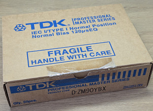 Аудиокассет TDK D-ZM90 professional master series лот 10 штук