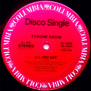 Tyrone Davis - All You Got Columbia (фанк)