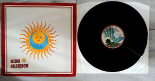 KING CRIMSON LARK'S TONGUES IN ASPIC ( PINK RIM ISLAND 86730 IT A1/B1 ) 1973 GER.