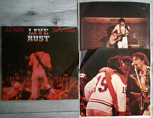 NEIL YOUNG & CRAZY HORSE LIVE RUST 2 LP ( REPRISE REP 44041 A2/B3/C2/D2 ) G/F , SCHRINK 1979 G