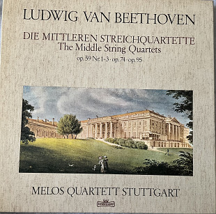 Beethoven, Melos Quartett Stuttgart – Die Mittleren Streichquartette (4 LP, Box Set)