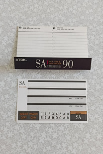 Полиграфия от кассеты TDK SA90