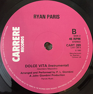 Ryan Paris – Dolce Vita Maxi Single Promo