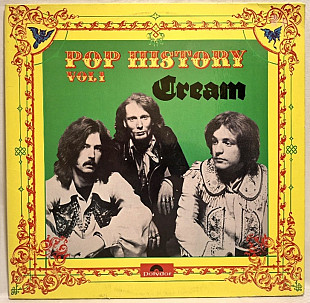 Cream, Eric Clapton - Pop History. Vol. 1 - 1966-69. (2LP). 12. Vinyl. Пластинки. Germany.