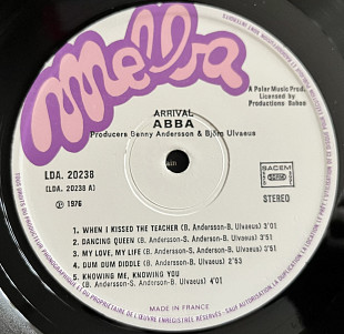 ABBA – Arrival (France) (техконверт)